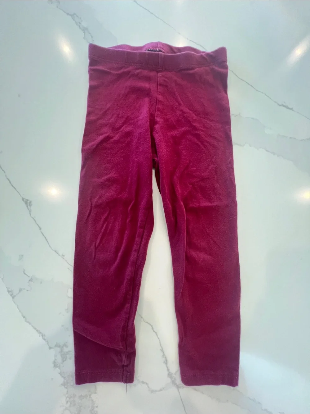 2pc Girls Outfit GAP Plaid Tunic with Burgundy Leggings‎ 3T